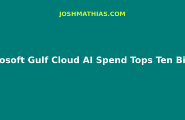 Microsoft Gulf Cloud AI Spend Tops Ten Billion
