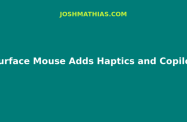 Surface Mouse Adds Haptics and Copilot Button