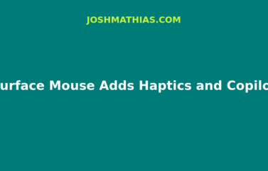 Surface Mouse Adds Haptics and Copilot Button